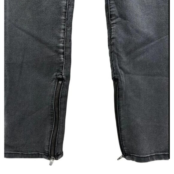 Jag Jeans Womens Sz 10 Low Rise Skinny Black Gray Stretch Denim Zip Pocket - Picture 3 of 11